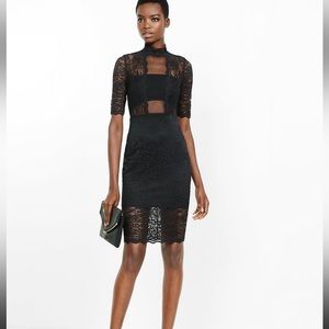 CLOSET CLOSING! Navy/ purple lace dress perfect for NYE!